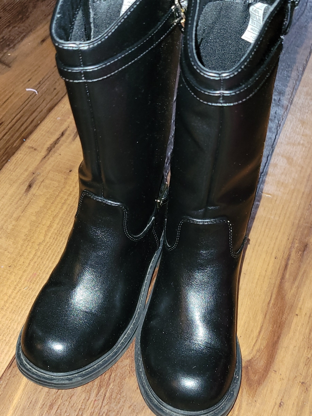 Black Mid-Calf Riding Boots